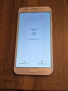 Samsung Silver Smartphone with Large Display J7 Prime